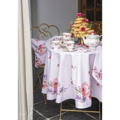 Rond tafelkleed Dotty Rose 170cm