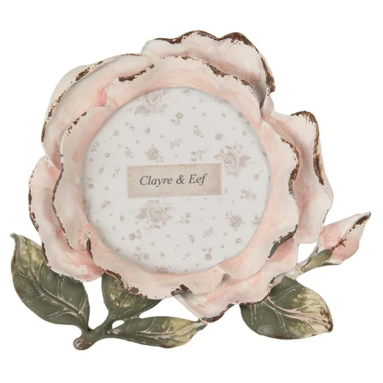 Ronde ijzeren fotolijst Roos 8*8