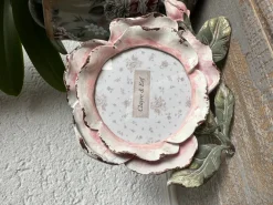 Ronde ijzeren fotolijst Roos 8*8