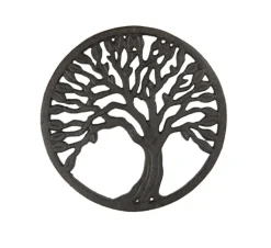 Ronde ijzeren onderzetter boom