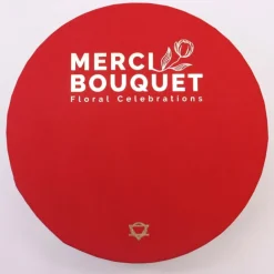 Ronde kadodoos zeepbloemen Vintage rozen 20*8