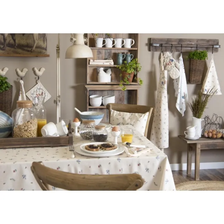 Ronde keukendoek Chicken and Rooster