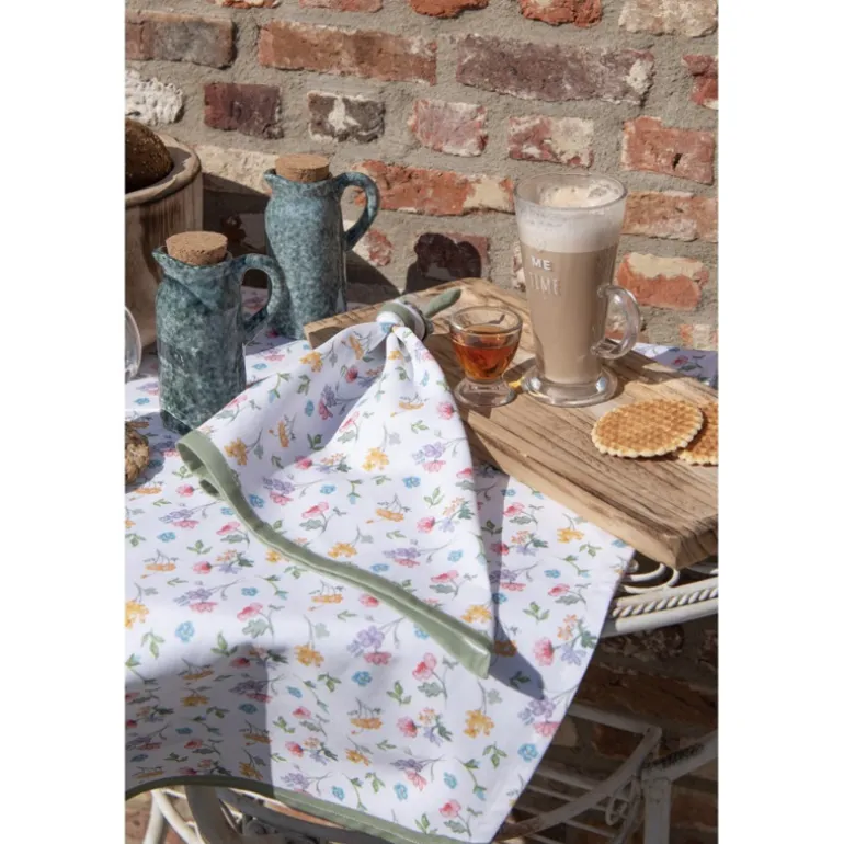 Ronde keukendoek Colorful Flowers 80cm