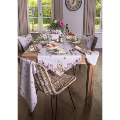 Ronde keukendoek Happy Bunny