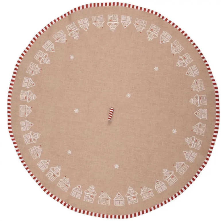 Ronde keukendoek Kerst Gingerbread