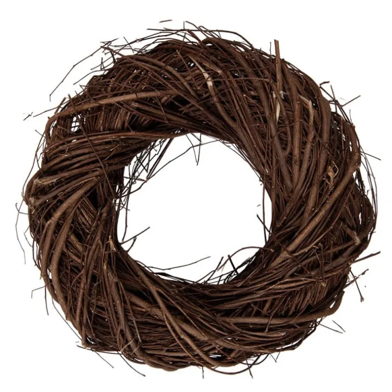 Rotan krans bruin XXS 25*7