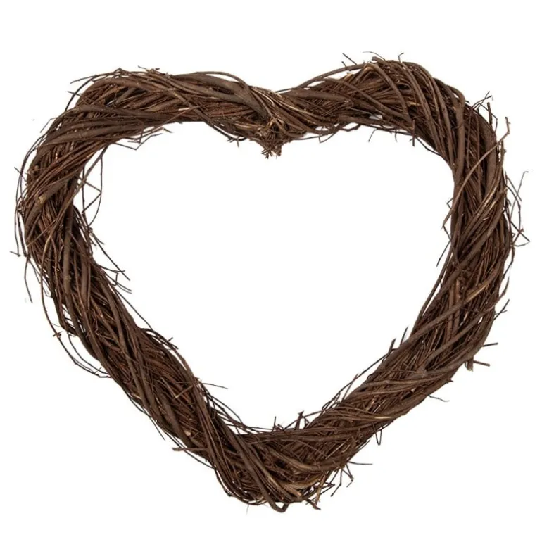 Rotan krans hart (S) 30*30*3