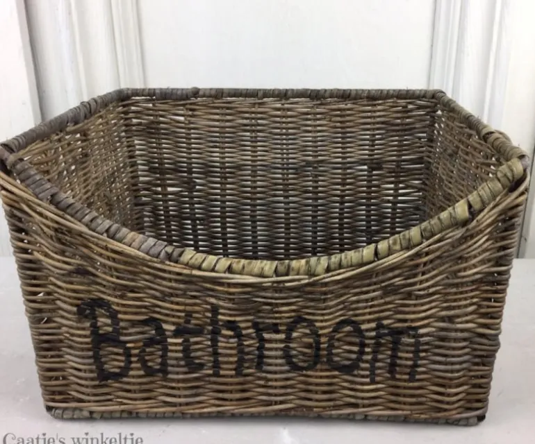 Rotan mand Bathroom 35*25