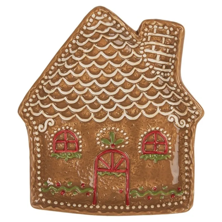 Schaaltje peperkoek huisje 20*18