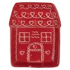 Schaaltje peperkoek huisje rood 20*20
