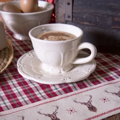 Servies Rustic Romance kop en schotel