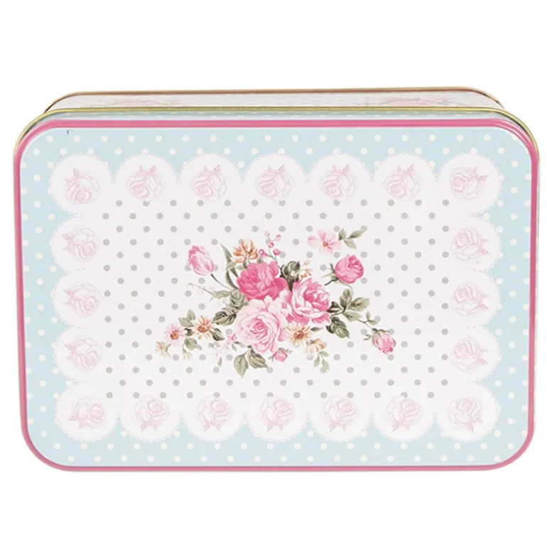 Set van 3 blikken blauw/roze