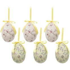 Set van 6 decoratie hangers ei 7*1