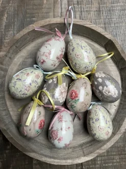 Set van 9 decoratie hangers ei 5*8