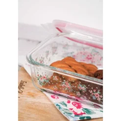 Set van 2 glazen schalen roosjes Lisa