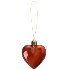 Set van 8 kerstbal hartjes 5*1