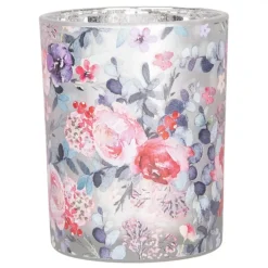 Set van 2 waxinelichthouders rozen