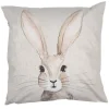 Sierkussen konijn / bloemetjes 45*45