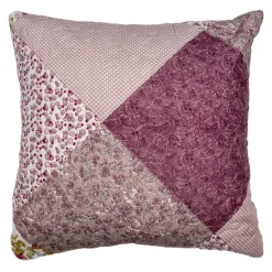 Sierkussenhoes bloemetjes paars 40*40