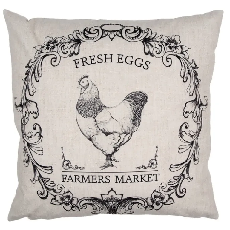 Sierkussenhoes Fresh Eggs 45*45