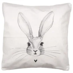 Sierkussenhoes konijn hartje 45*45