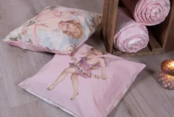 Sierkussenhoes roze Engel 45*45