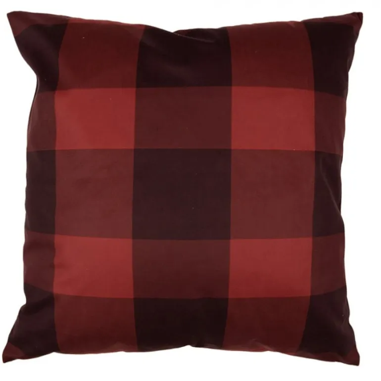 Sierkussenhoes springend hert geruit 45*45