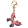 Sleutel / tashanger vlinder roze