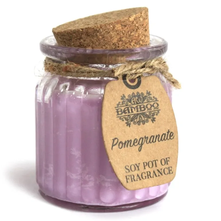 Sojakaars in glazen pot Granaatappel