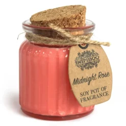 Sojakaars in glazen pot Middernacht Roos