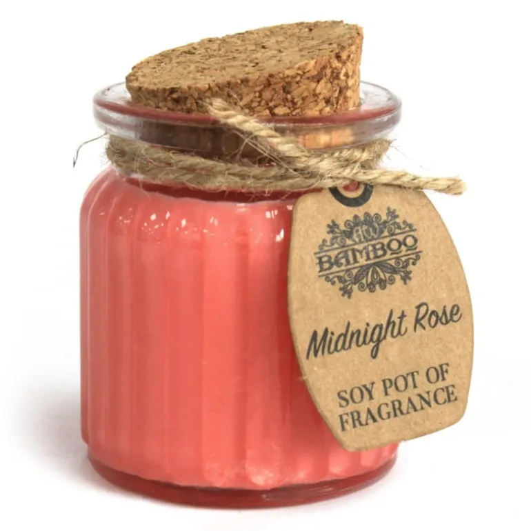 Sojakaars in glazen pot Middernacht Roos