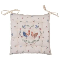 Stoelkussen met foam Chicken and Rooster