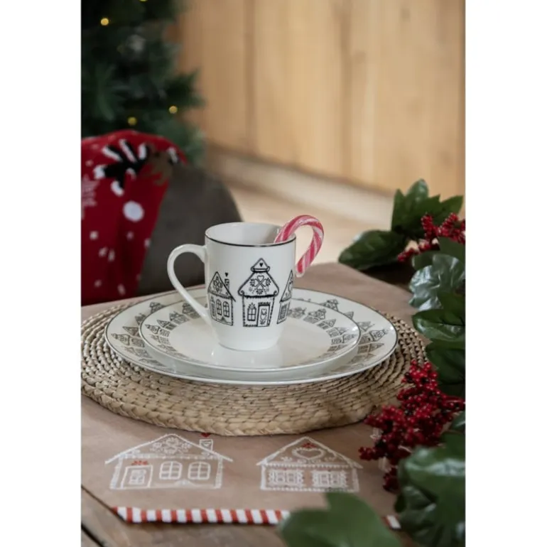 Stoelkussen met foam Kerst Gingerbread