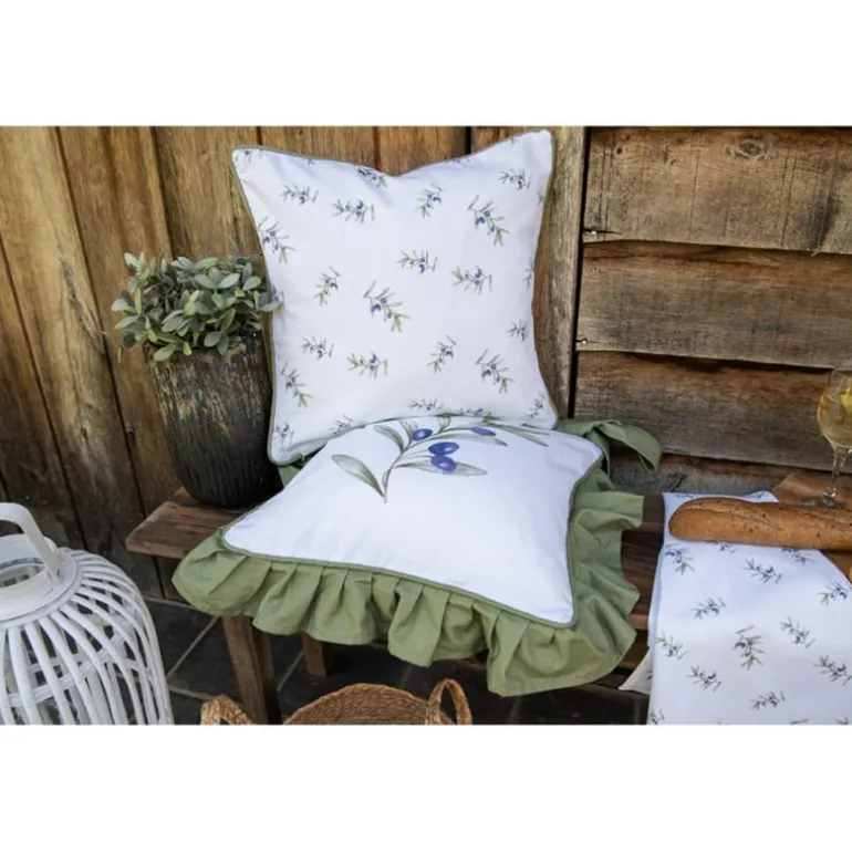 Stoelkussen met foam Olive Fields