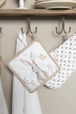 Stoelkussen met foam Rustic Easter Bunny