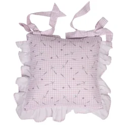 Stoelkussenhoes met ruche Lavender Garden