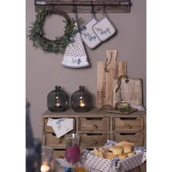 Stoelkussenhoes met ruche Blueberry Fields