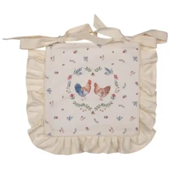 Stoelkussenhoes met ruche Chicken and Rooster