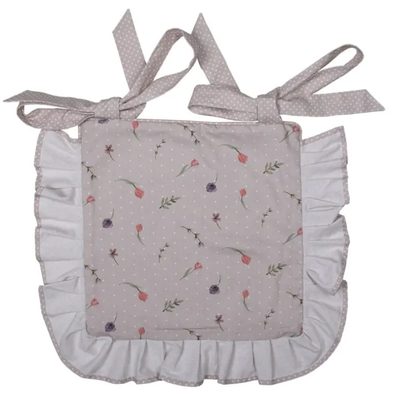 Stoelkussenhoes met ruche Happy Bunny 40*40