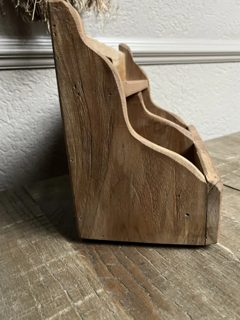 Stoer houten gruttersbakje 24*32*15