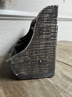 Stoer landelijk gruttersbakje vergrijsd 21*35*15