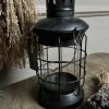Stoere ijzeren lantaarn zwart 28*12