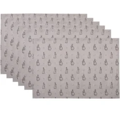 Stoffen placemats (6) Bunny bunnies