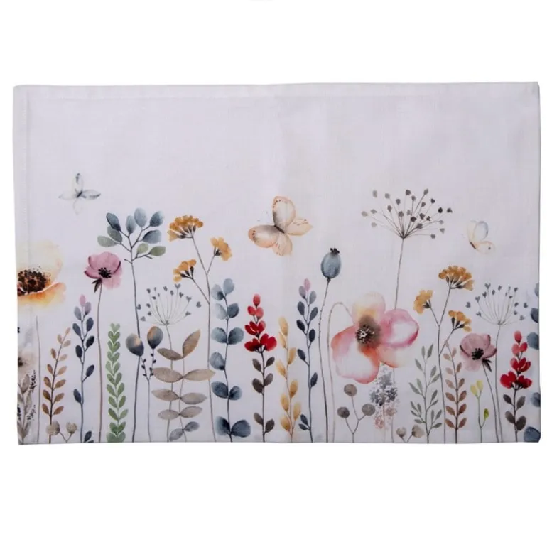 Stoffen placemats (6) Flower Bomb