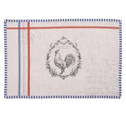 Stoffen placemats (6) Haan Devine French Rooster