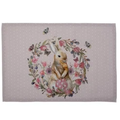 Stoffen placemats (6) Happy Bunny