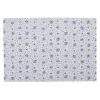 Stoffen placemats (6) roosjes blauw