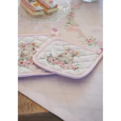 Stoffen servetten (6) Floral Easter Bunny