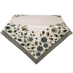 Tafelkleed Anemoon beige/groen 100*100