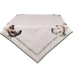 Tafelkleed boerderij kippen 100*100